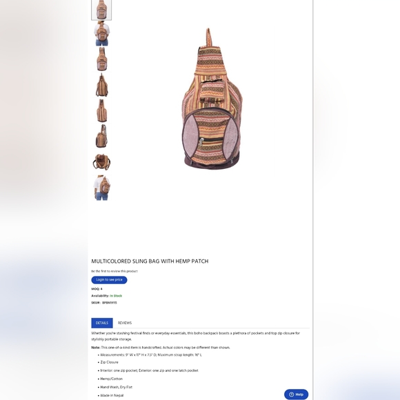 TheCollection Royal Foldable Backpack - Picture 12 of 12